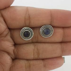 Boucles d'oreilles en argent sterling 925 avec pierre précieuse Labradorite Design populaire pour mariages anniversaires bijoux en ligne en gros - Product Image 5