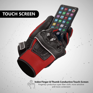 Guantes de carreras de motos XL para hombre de Biker, impermeables, protección adicional para las manos con malla metálica y Molde de plástico para una alta protección - Product Image 6