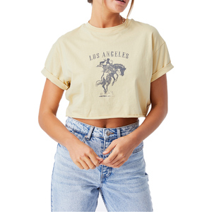 Colección Verano 2026: Camiseta Ecológica de Mezclilla con Cuello Redondo, Agujeros y Botones, 100% Algodón para Niñas y Estudiantes - Product Image 1