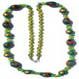 Collar de cuentas de vidrio para el trabajo, joyería artificial de moda, artesanía india hecha a mano, Nk-7535 de joyería - Product Image 1