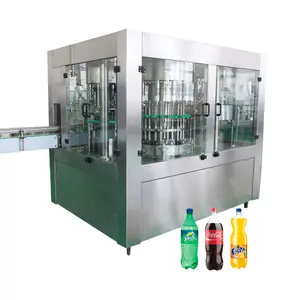 Machine de remplissage et de remplissage automatique pour boissons douces, boissons carbonées, pour remplir et boucler les bouteilles d'animaux