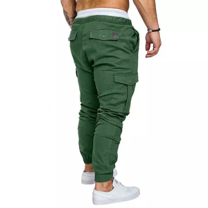 Venta al por mayor de los hombres de carga larga de algodón pantalones en blanco con Bolsillo grande 100% pantalones de sarga de algodón con diseño personalizado y tamaño personalizado - Product Image 2