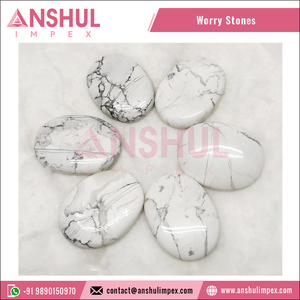 Pierres naturelles pour guérison, vente en gros, couleur bleue, Howlite, 2021 - Product Image 4