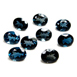London Blue Topaz Oval Cut Faceted Mix Shape Piedra preciosa suelta natural Topacio de alta calidad Fabricación de joyas Piedras DE NACIMIENTO sueltas OEM ODM - Product Image 4