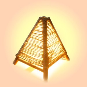 Lámpara de bambú hecha a mano en forma de araña de personalidad creativa/lámpara de bambú hecha a mano - Product Image 4