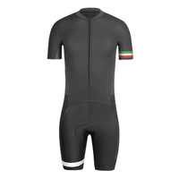 Ensemble de cyclisme unisexe personnalisé avec short à bretelles sublimé, grandes tailles, écologique, respirant, TISSU INNÉOULABLE QUATRE DIRECTIONS SMART FABRIC