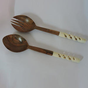 Ustensiles de cuisine en bois attrayants Serveur de salade Outils de salade en résine avec le prix le plus bas Serveur de salade indien meilleur vendeur STAR CRAFTS INDIA - Product Image 5