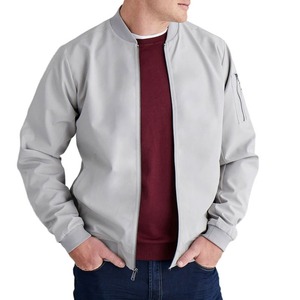 New Arrival OEM ODM Men's Windbreaker Custom Bomber Jacket High Quality Men Wear Bomber Jacket - Product Image 1