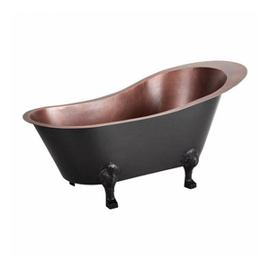 Latest Arrival Modern Vintage Antique Design Oval Copper Finished Handmade Metal Copper <b>Bath</b> Tub - Product Image 3