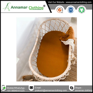 ล่าสุดการออกแบบผ้าฝ้ายเปลแผ่นสำหรับทารกในราคาขายส่ง - Product Image 4