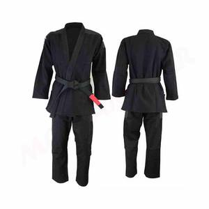 Venta al por mayor personalizado Jiu-Jitsu brasileño Kimono BJJ Gi trajes en negro artes marciales desgaste uniforme - Product Image 3