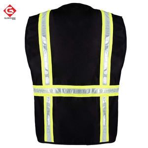 Gilet de sécurité réfléchissant sans manches avec logo personnalisé unisexe haute visibilité uniforme de travail gilet de travail imperméable en coton et polyester - Product Image 3