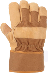 Gants de gréement de sécurité d'hiver avec manchette en caoutchouc en cuir de vache Gants de travail industriel avec fonction d'écran tactile Propriété ignifuge - Product Image 3