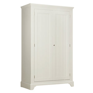 Armoires modernes multi-usages en bois massif blanc, durables, pour la chambre à coucher et le salon - Product Image 1