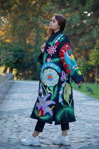 100% lona de algodón cómoda diseño fresco de diseño tradicional Suzani bordados Navidad venta chaqueta de las mujeres - Product Image 2