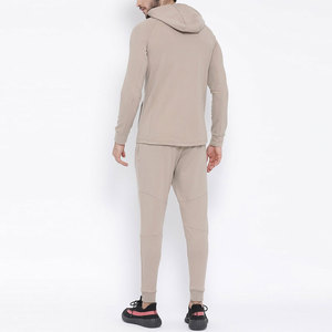 Wholesale Men's Fashion Top Quality Zip <b>Up</b> Hoodie With Matching Trousers Tracksuits set - Product Image 2