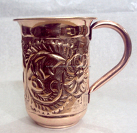 Vente en gros de mugs à cocktail Moscow Mule en cuivre de marque KAMRAN, sans BPA, lisses, écologiques, 16 oz