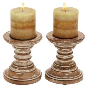 Candelabro de Madera Hecho a Mano en India, Portavelas de Madera para Decoración del Hogar y Hoteles, Portavelas de Iglesia de un Exportador Indio - Product Image 4