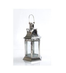 Lanterne marocaine en métal, utile avec poignée, pour la décoration de mariage, vente en gros, 1 pièce - Product Image 1