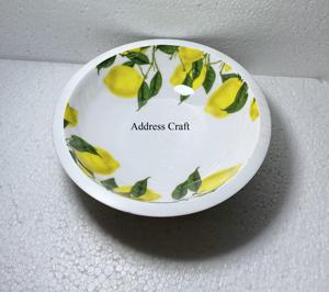 Bol à fruits imprimé en émail bois à la mode bol à salade créatif articles ménagers vaisselle d'hôtel vaisselle vaisselle ustensiles de cuisine bol à mélanger plats - Product Image 2