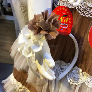 Tenue de soirée frisée en plusieurs couleurs, nouveau design fantaisie pour petite fille, cheveux - Product Image 5