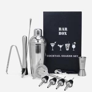 King-coctelera profesional internacional para barman, juego de bar con coctelera y whisky, diseño de artículos de regalo con caja - Product Image 1