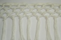 Frange en coton blanc, 5 pouces, pour décoration, diamant indien, exportation