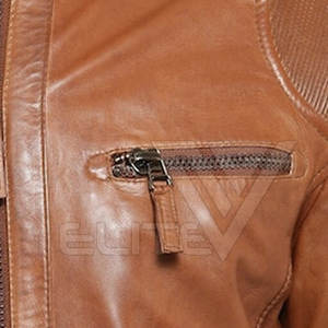 Veste en cuir slim d'occasion pour homme, prix de gros, col montant en toile, imperméable, respirante, réversible, coupe-vent, séchage rapide, coton - Product Image 6