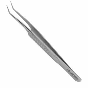 Pinzas para extensión de pestañas, pinzas de volumen antideslizantes de 10mm, 45 grados, Etiqueta Privada, de acero inoxidable, novedad - Product Image 6