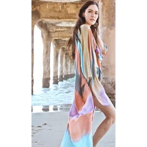 Robe de plage de luxe pour femmes, tenue d'été style boho, bon marché, manches courtes, ouvert devant, kimono décontracté et élégant, 2022 - Product Image 1