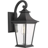Inno Casa DF-006 Design Spécial Ampoules Incandescentes E26/E27 100W Max Revêtement en Poudre Noire Lanterne Murale Extérieure IP44 110V-240V