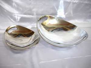 เซิร์ฟเวอร์จานกลมอลูมิเนียมเคลือบเงาวาวเคลือบเงาวาวหรูหราทันสมัยหรูหราแฟนซีสุดหรู - Product Image 3