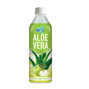 Supplier From Vietnam 500ml Pet <b>Bottle</b> Best Price ALOE VERA DRINK Green Apple Flavor - OEM Fresh Drinks Packing Low MOQ - Product Image 1