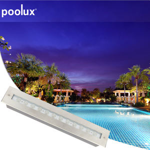 Yeni varış sualtı lineer ışık DC12V 9W IP68 su geçirmez uzaktan kumanda RGB LED sualtı yüzme havuzu ışıkları - Product Image 5