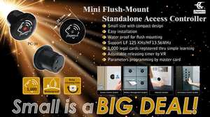 Controlador DE ACCESO RFID ISO 18092 ISO 14443A, Mini resistente al agua, 13,56 MHz, montaje empotrado independiente, compatible con PC inteligente de proximidad - Product Image 4