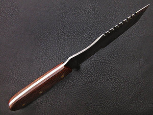 Couteau de suivi en acier damas personnalisable fabriqué à la main OEM manche en micarta de meilleure qualité pour usage industriel et chasse de qualité bricolage - Product Image 4