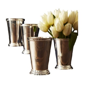 Tasses à cocktail au design classique, coupe Mint Julep couleur argent, articles de bar de qualité supérieure, verre à mojito Julep en métal pour bar - Product Image 5