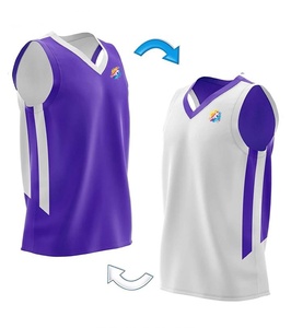 Maillot de basket-ball réversible bleu unisexe personnalisé - Formula1 Industries, séchage rapide, respirant, antibactérien, anti-UV, taille plus - Product Image 2