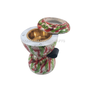 Natural Inlay Inlay Box Bakhoor Burner Incense Set for Home Decoration Arabic Mubkhar Censer Mop <b>Bone</b> From India - Product Image 2