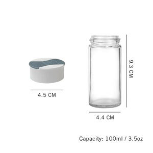 [Holar] ขวดเครื่องเทศแก้วหนาพร้อมฝาพลิกด้านบนสำหรับเทและเขย่า - Product Image 5