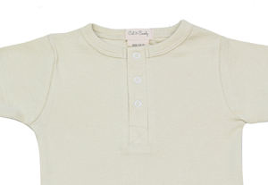 Monos de algodón orgánico Unisex con certificación GOTS, peleles informales de verano para bebés, niños y niñas de 0 a 3 meses, Color sólido, mangas cortas para dormir - Product Image 5