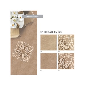 Carreaux de sol alternatifs de surface mate 40x40cm en céramique de couleur marron uni et conçu - Product Image 1