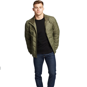 Customized <b>Men's</b> Winter Puffer <b>Jackets</b> <b>Smart</b> <b>Casual</b> Long Sleeve With Zipper Stand Collar Woolen Fabric Puff Printing on Sale! - Product Image 5