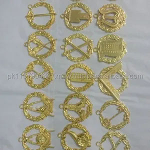 Doreen — ensemble complet de bijoux du bureau, bleu, 14 pièces, plaqué or