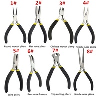 Ensembles d'outils pour la bijouterie Pinces coupantes pour la fabrication et la réparation Poignée confortable pour l'artisanat avec pochette de transport facile Logo OEM