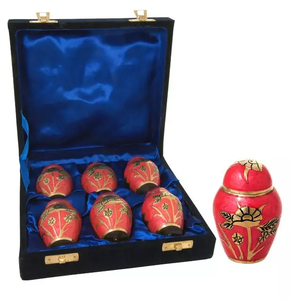 Lot de 4 Petites Mini Lavande Violet Reliquaires en Boîte De Velours - Product Image 4