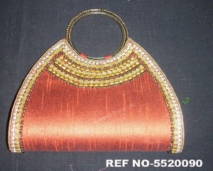 Hand Embroidery Satin Clutch Evening Purse for Lady-lowellcraft - Product Image 3