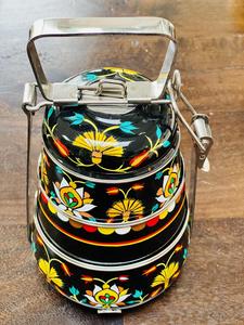 Custom Printed Metal Tiffin <b>Box</b> Stainless Steel Food Carrier with Handle - Product Image 6