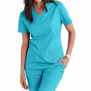 Uniforme de hospital de enfermera tejido reutilizable clásico moderno Material de algodón y poliéster Precio al por mayor de Bangladesh - Product Image 1