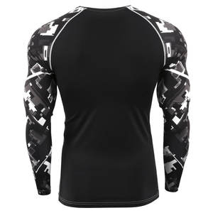 Rashguard MMA personnalisé en gros pour hommes 2026, t-shirt de compression sublimé de haute qualité - Product Image 2